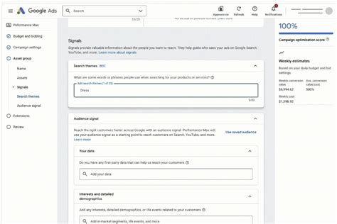 Unlock new relevant traffic on Performance Max with search themes.